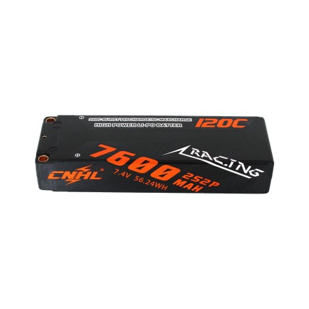 Value Edition CNHL Racing Series 7600 mAh 7,4 V 2S 120C Hartschalen-Lipo-Akku mit T/Dean-Stecker