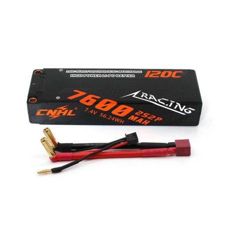 Value Edition CNHL Racing Series 7600 mAh 7,4 V 2S 120C Hartschalen-Lipo-Akku mit T/Dean-Stecker