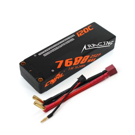 Value Edition CNHL Racing Series 7600 mAh 7,4 V 2S 120C Hartschalen-Lipo-Akku mit T/Dean-Stecker