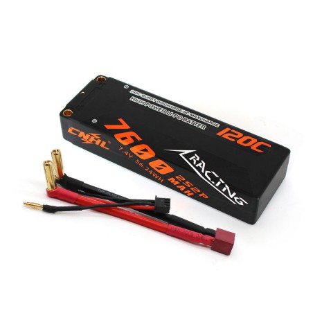 Value Edition CNHL Racing Series 7600 mAh 7,4 V 2S 120C Hartschalen-Lipo-Akku mit T/Dean-Stecker