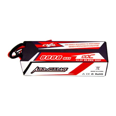 Value Edition CNHL Racing Series 8000 mAh 11,1 V 3S 100C Hartschalen-Lipo-Akku mit T/Dean-Stecker