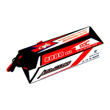 Value Edition CNHL Racing Series 8000 mAh 11,1 V 3S 100C Hartschalen-Lipo-Akku mit T/Dean-Stecker