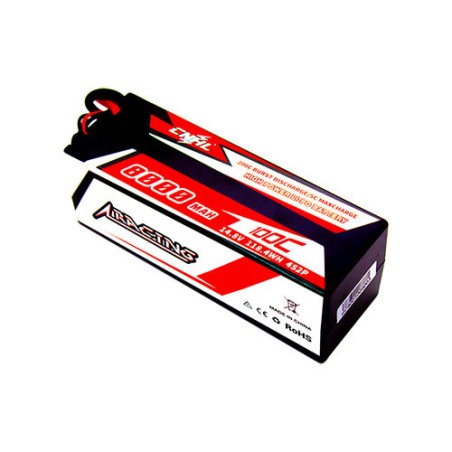 Value Edition CNHL Racing Series 8000 mAh 14,8 V 4S 100C Hartschalen-Lipo-Akku mit T/Dean-Stecker