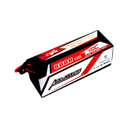 Value Edition CNHL Racing Series 8000 mAh 14,8 V 4S 100C Hartschalen-Lipo-Akku mit T/Dean-Stecker