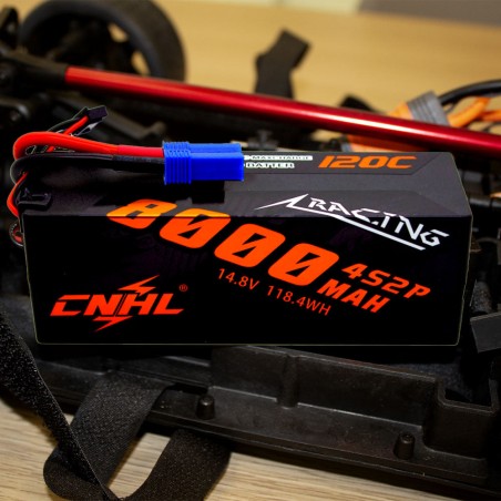 Value Edition CNHL Racing Series 8000 mAh 14,8 V 4S 120C Hartschalen-Lipo-Akku mit EC5-Stecker