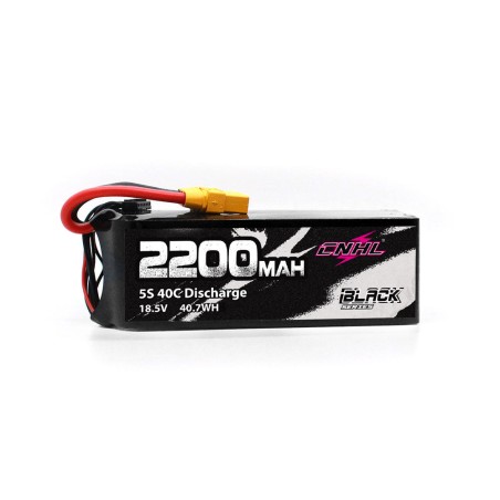 Value Edition 2 Packs CNHL Black Series 2200mAh 5S 18.5V 40C Lipo Battery with XT60 Plug - UK Warehouse