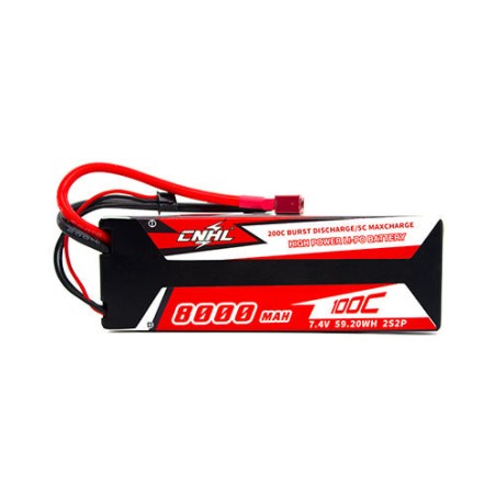 Value Edition CNHL Racing Series 8000 mAh 7,4 V 2S 100C Hartschalen-Lipo-Akku mit T/Dean-Stecker