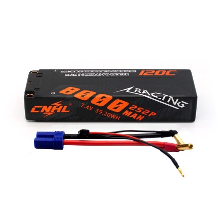 Value Edition CNHL Racing Series 8000 mAh 7,4 V 2S 120C Hartschalen-Lipo-Akku mit EC5-Stecker