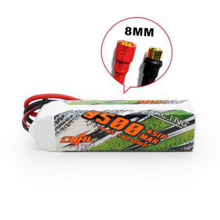 Value Edition CNHL Racing Series 9500 mAh 14,8 V 4S 90C Lipo-Akku mit 8,0 mm Rundstecker