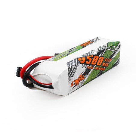 Value Edition CNHL Racing Series 9500 mAh 14,8 V 4S 90C Lipo-Akku mit 8,0 mm Rundstecker