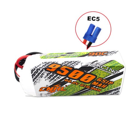 Value Edition CNHL Racing Series 9500 mAh 22,2 V 6S 90C Lipo-Akku mit EC5-Stecker