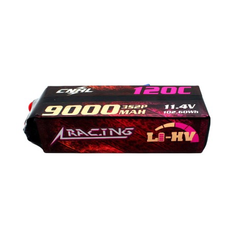 Value Edition CNHL Racing Series LiHV 9000 mAh 11,4 V 3S 120C Lipo-Akku mit EC5-Stecker für RC Racing