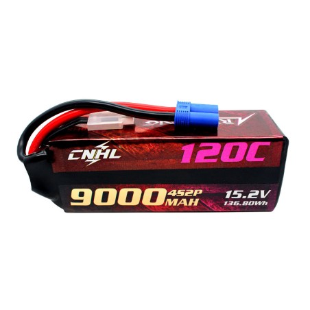 Value Edition CNHL Racing Series LiHV 9000 mAh 15,2 V 4S 120C Lipo-Akku mit EC5-Stecker für RC Racing