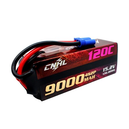 Value Edition CNHL Racing Series LiHV 9000 mAh 15,2 V 4S 120C Lipo-Akku mit EC5-Stecker für RC Racing