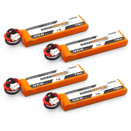 Value Edition 16 Packungen CNHL MiniStar HV 450 mAh 3,8 V 1S 70C Lipo-Akku mit PH2.0-UK Warehouse