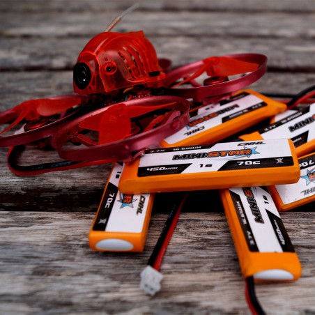 Value Edition 16 Packungen CNHL MiniStar HV 450 mAh 3,8 V 1S 70C Lipo-Akku mit PH2.0-UK Warehouse