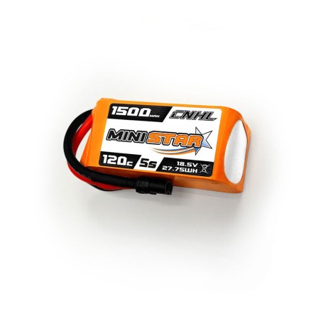 Value Edition 2 Packs CNHL MiniStar 1500mAh 18.5V 5S 120C Lipo Battery with XT60 Plug-UK Warehouse