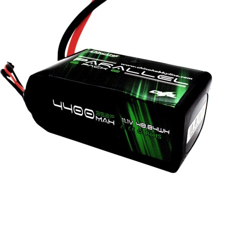 Value Edition 2 Packs CNHL Parallel Series 4400mAh 11.1V 3S 90C Shorty Lipo Battery Soft Pack - CA Warehouse