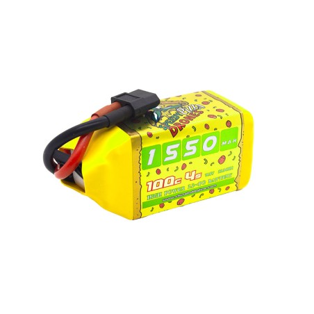 Value Edition 2 Packungen CNHL Speedy Pizza 1550 mAh 14,8 V 4S 100 C Lipo-Akku mit XT60-Stecker – UK-Lager