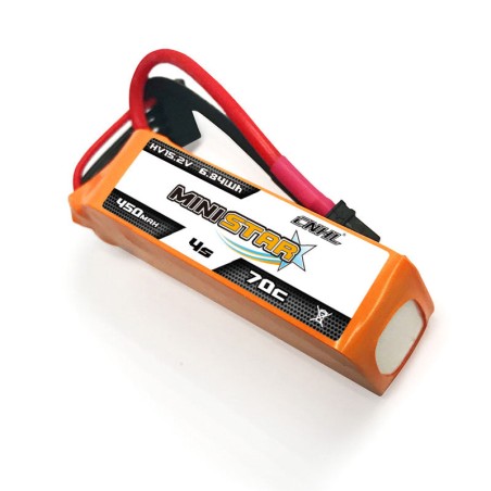 Value Edition 3 Packungen CNHL LiHV MiniStar 450 mAh 15,2 V 4S 70C Lipo-Akku mit XT30U