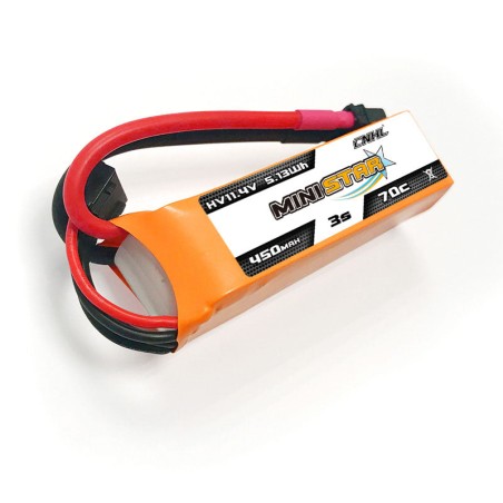 Value Edition 12 Packungen CNHL LiHV MiniStar 450 mAh 11,4 V 3S 70C Lipo-Akku mit XT30U-UK Lager