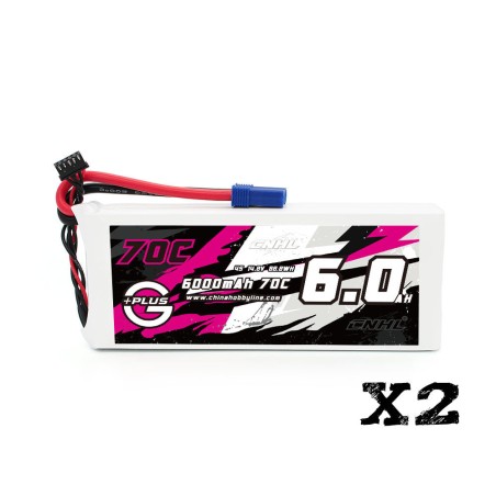 Value Edition CNHL G+Plus 6000 mAh 14,8 V 4S 70C Lipo-Akku mit EC5-Stecker