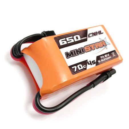 Value Edition 4 Packungen CNHL MiniStar 650 mAh 14,8 V 4S 70C Lipo-Akku mit XT30U – UK-Lager