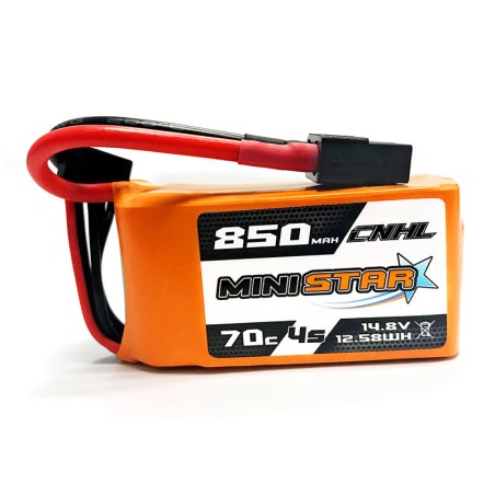 Value Edition 4 Packungen CNHL MiniStar 850 mAh 14,8 V 4S 70C Lipo-Akku mit XT60-Stecker – UK-Lager