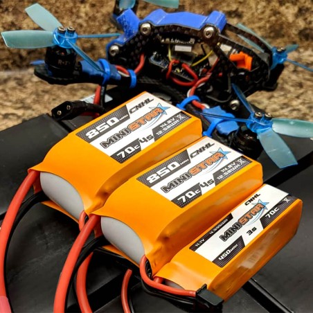 Value Edition 4 Packungen CNHL MiniStar 850 mAh 14,8 V 4S 70C Lipo-Akku mit XT60-Stecker – UK-Lager