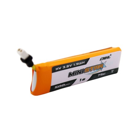 Value Edition 4 Packs CNHL MiniStar HV 500mAh 3.8V 1S 75C Lipo Battery with BT2.0 Plug