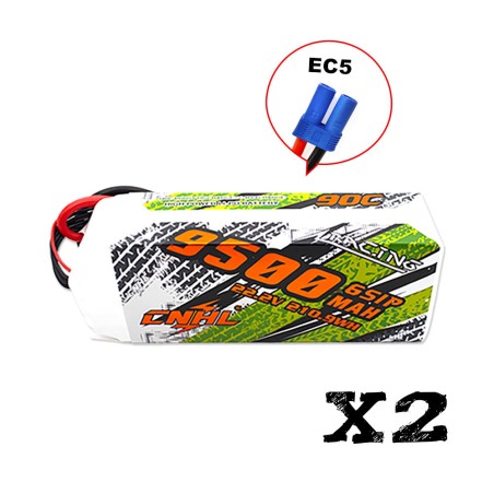 Value Edition CNHL Racing Series 9500 mAh 22,2 V 6S 90C Lipo-Akku mit EC5-Stecker