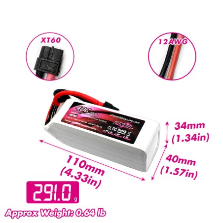 Value Edition CNHL 2200 mAh 18,5 V 5S 40C Lipo-Akku mit XT60-Stecker