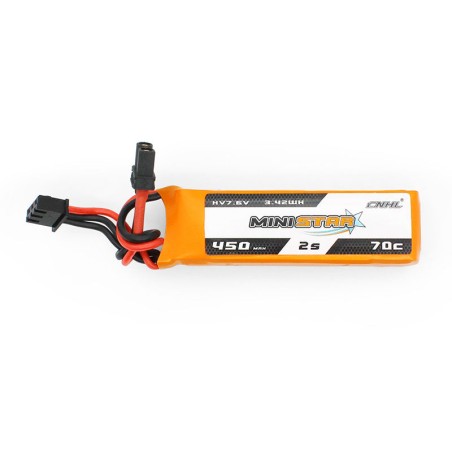 Value Edition 12 Packungen CNHL LiHV MiniStar HV 450 mAh 7,6 V 2S 70C Lipo-Akku mit XT30U-UK-Lager