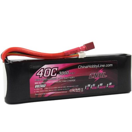 Value Edition CNHL 3000 mAh 11,1 V 3S 40C Lipo-Akku mit T/Dean-Stecker