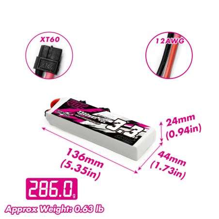 Value Edition CNHL 3300 mAh 11,1 V 3S 40C Lipo-Akku mit XT60-Stecker