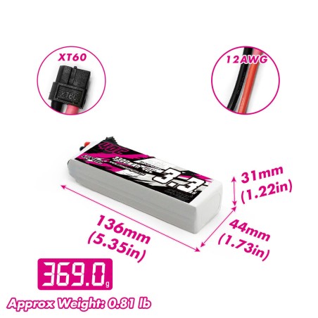 Value Edition CNHL 3300 mAh 14,8 V 4S 40C Lipo-Akku mit XT60-Stecker