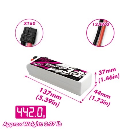 Value Edition CNHL 3300 mAh 18,5 V 5S 30C Lipo-Akku mit XT60-Stecker