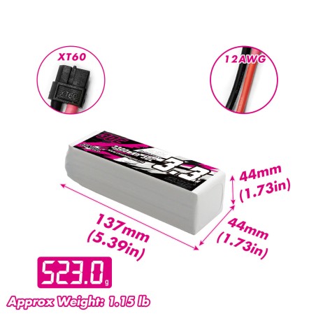 Value Edition CNHL 3300 mAh 22,2 V 6S 30C Lipo-Akku mit XT60-Stecker