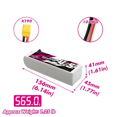 Value Edition CNHL 4500 mAh 18,5 V 5S 30C Lipo-Akku mit XT90-Stecker