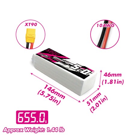 Value Edition CNHL 5000 mAh 18,5 V 5S 30C Lipo-Akku mit XT90-Stecker