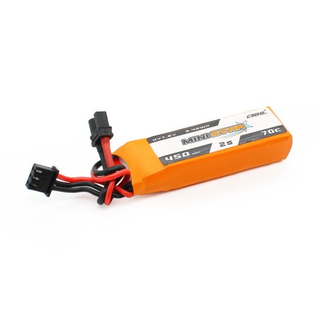 Value Edition 12 Packungen CNHL LiHV MiniStar HV 450 mAh 7,6 V 2S 70C Lipo-Akku mit XT30U-UK-Lager