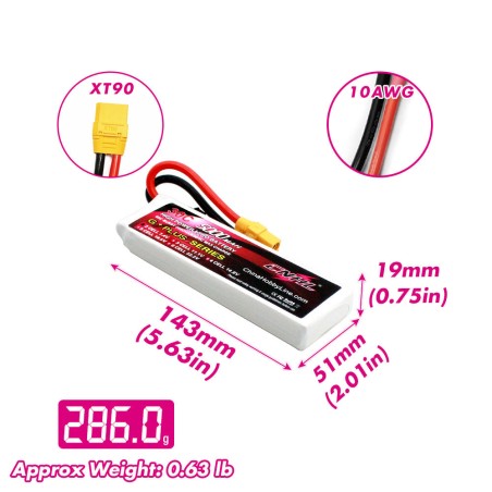 Value Edition CNHL 5000 mAh 7,4 V 2S 30C Lipo-Akku mit XT90-Stecker