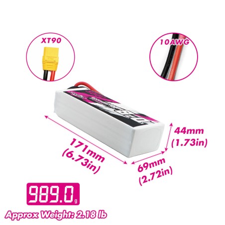 Value Edition CNHL 8000 mAh 18,5 V 5S 30C Lipo-Akku mit XT90-Stecker